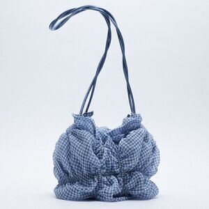 ZARA GINGHAM ORGANZA BAG